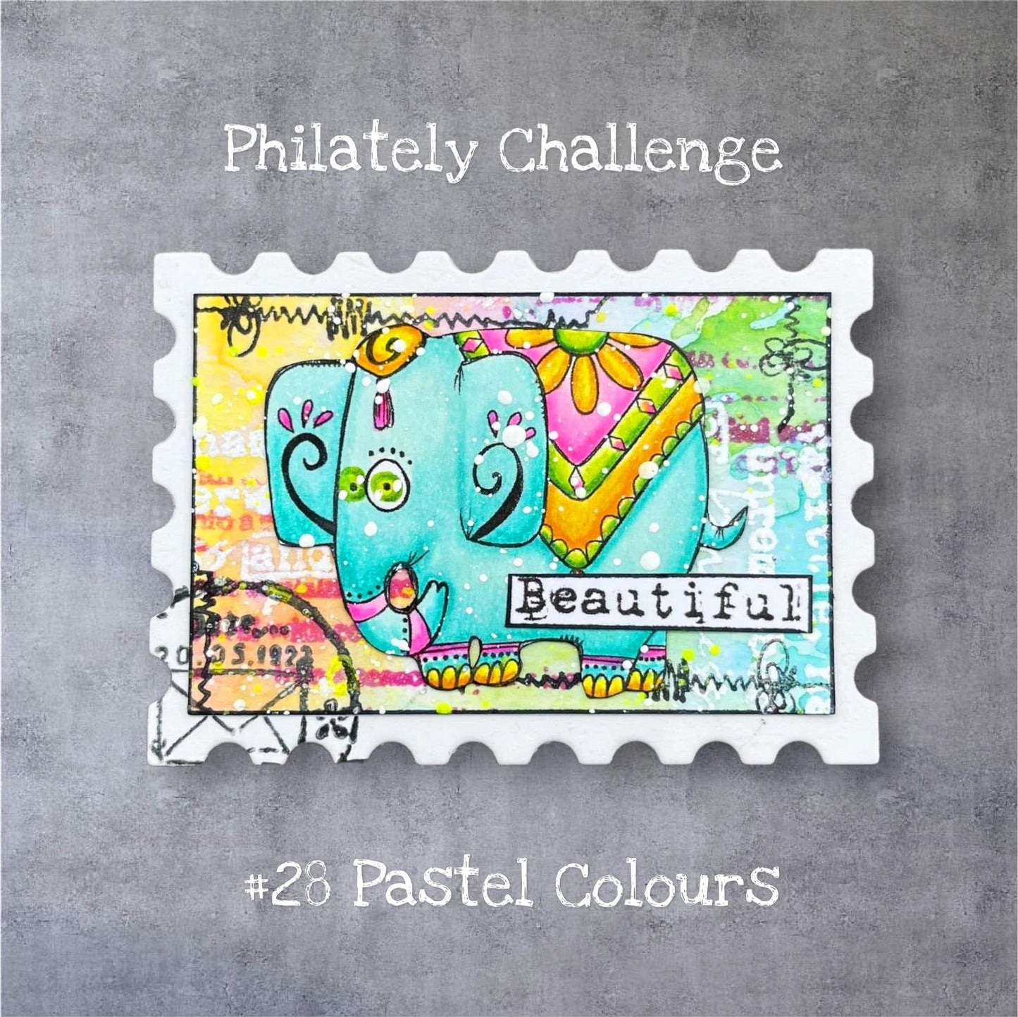 India - 7 Digi stamp set in jpg and png files