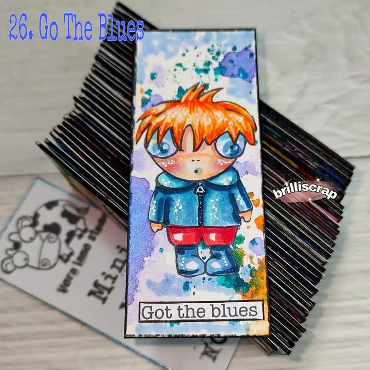 The Winter Brothers- hand drawn original characters- 8 Digi stamps