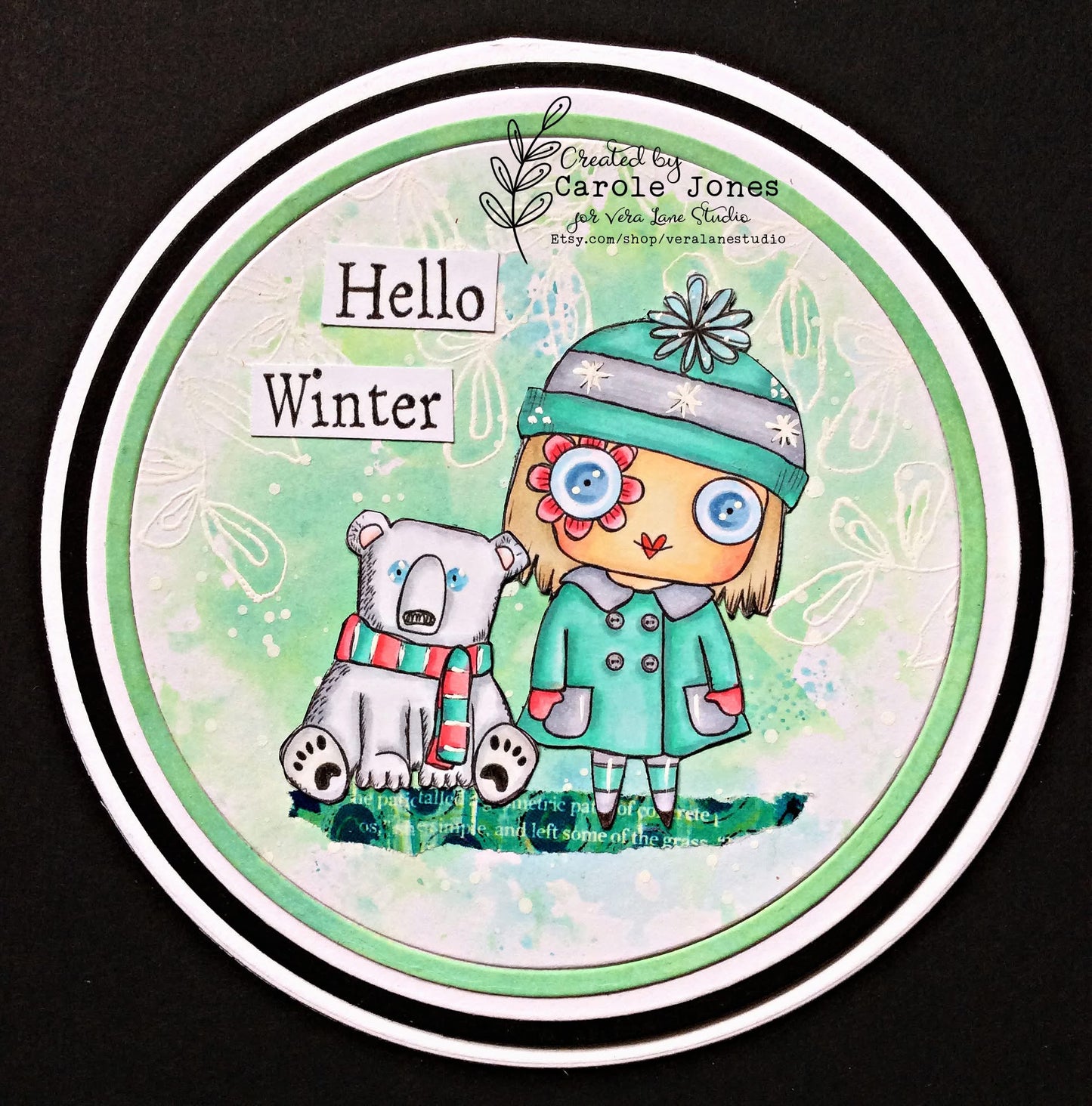 January’s Hat  -  8 Digi stamp bundle in jpg and png files be