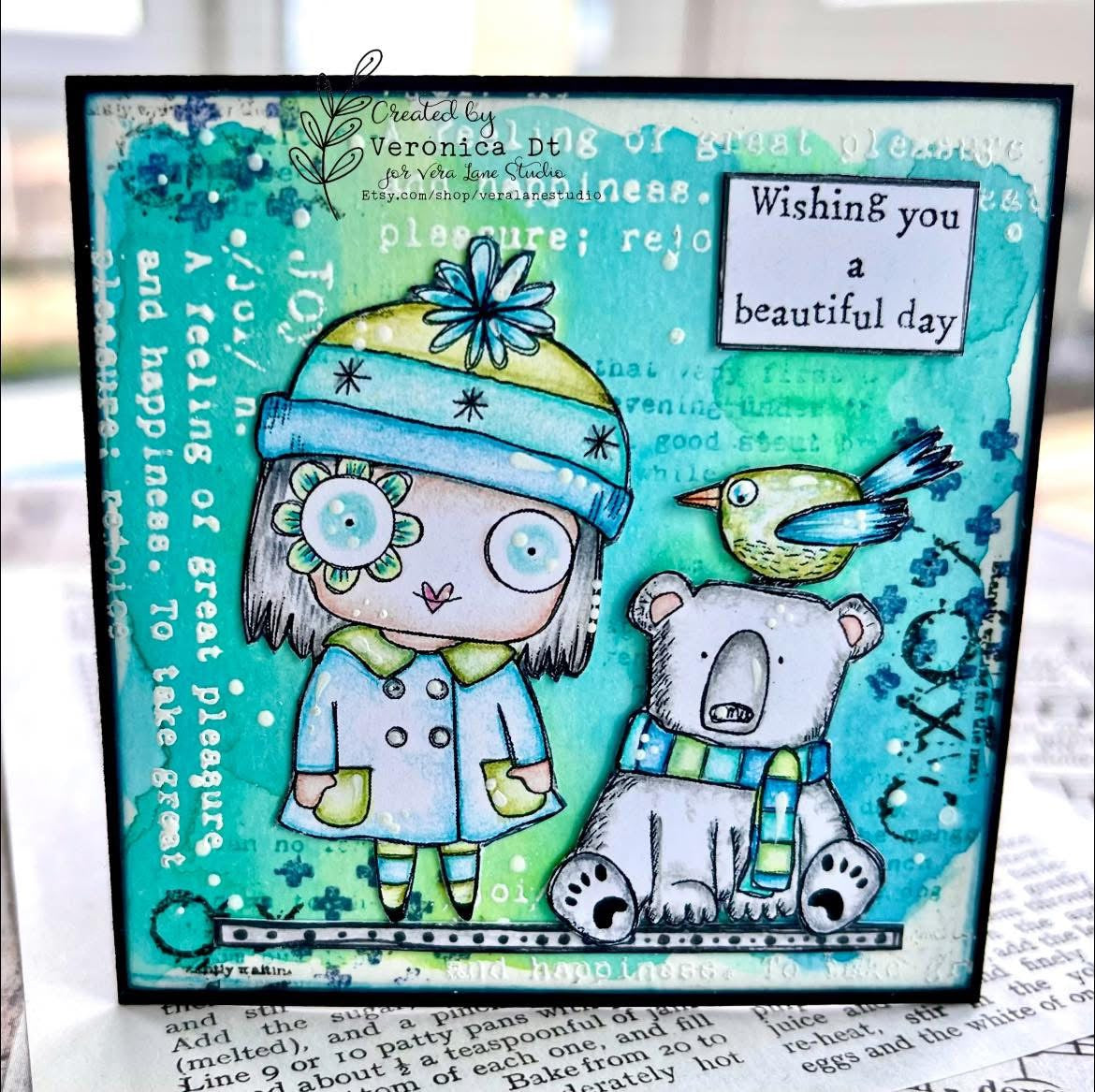 January’s Hat  -  8 Digi stamp bundle in jpg and png files be