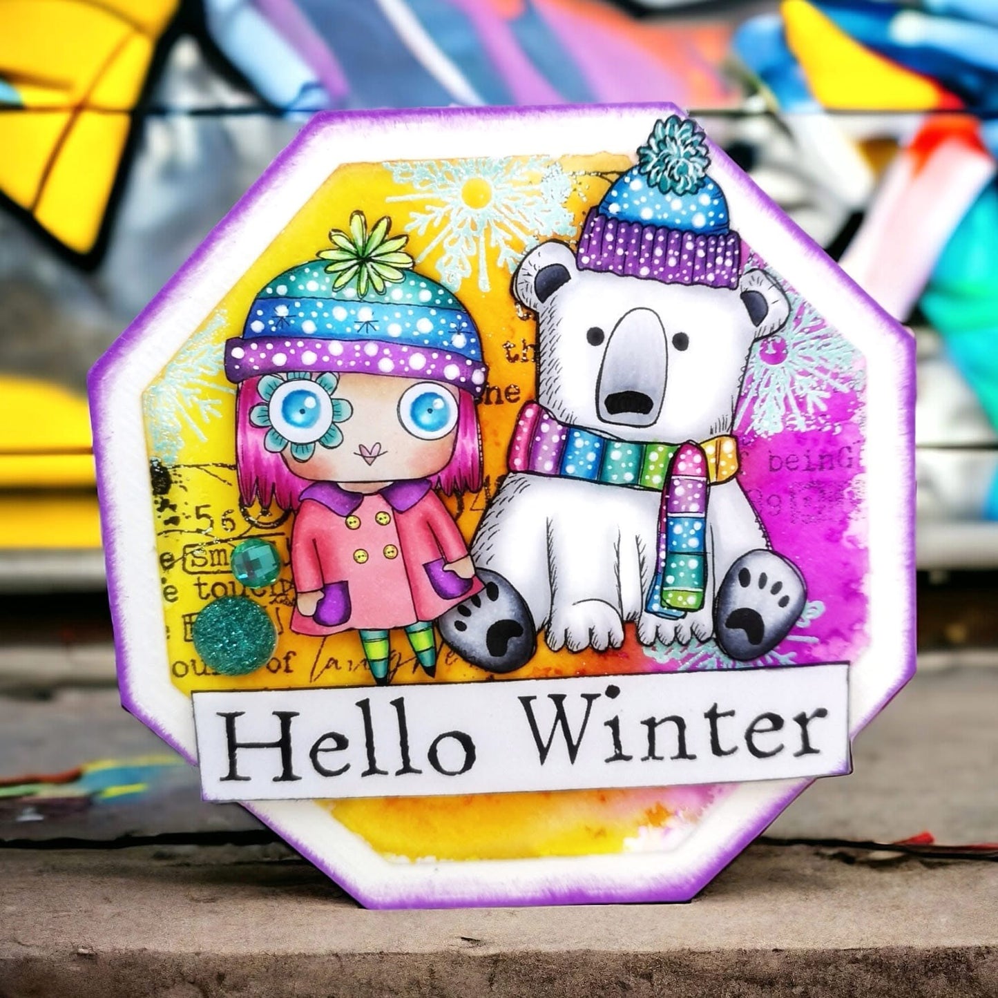 January’s Hat  -  8 Digi stamp bundle in jpg and png files be