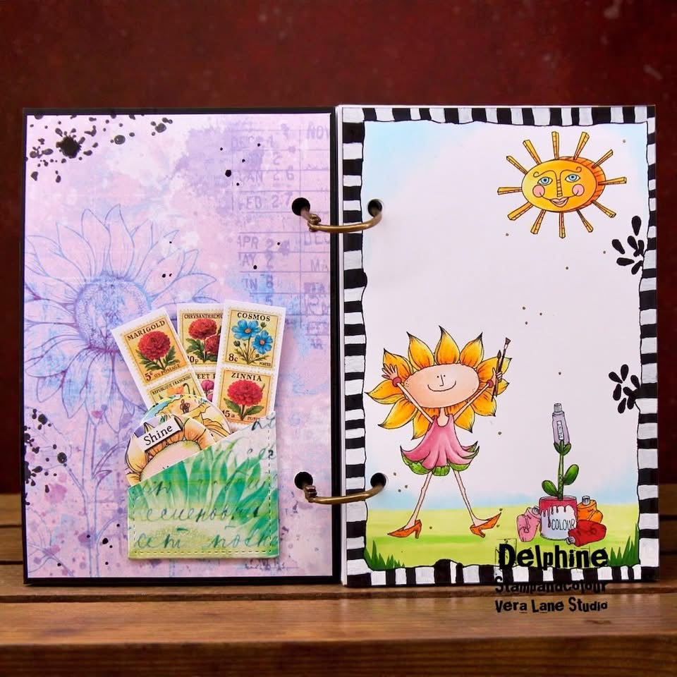 Fleur de Girl Printable Journal Kit – 18 Reflection Printables with 12 Fleur de Girl Characters, Monthly Prompts, Stickers, Tags & Add-On Pages