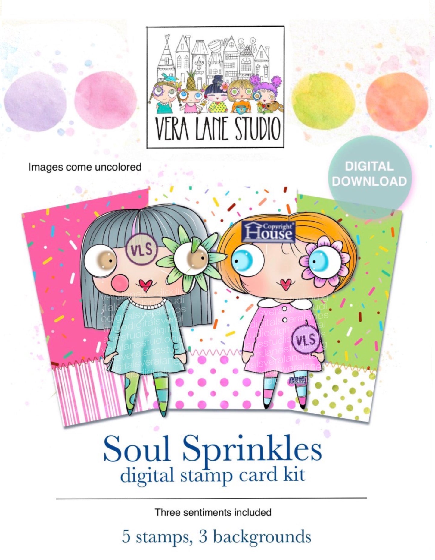 Soul Sprinkles - sisters, friends, original characters scrap kit -