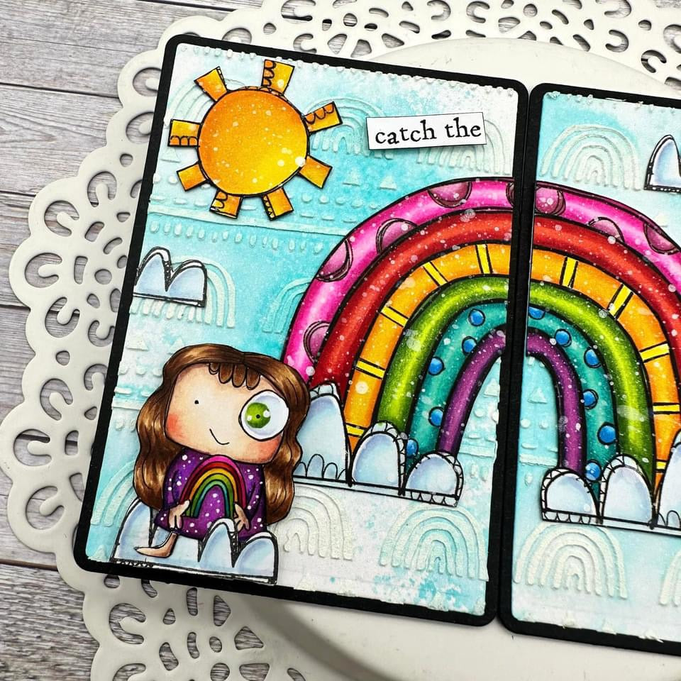 Catch the Rainbow - 5 Digi stamps in jpg and png files