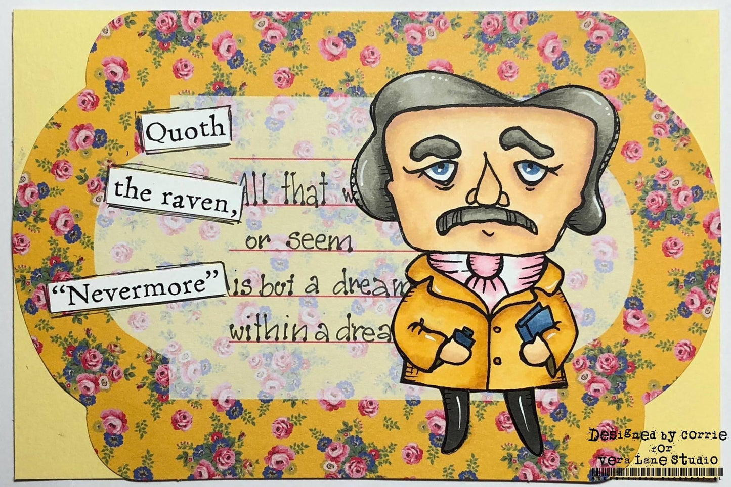 Edgar Allen Poe - 8 Digi stamp set in jpg and png files