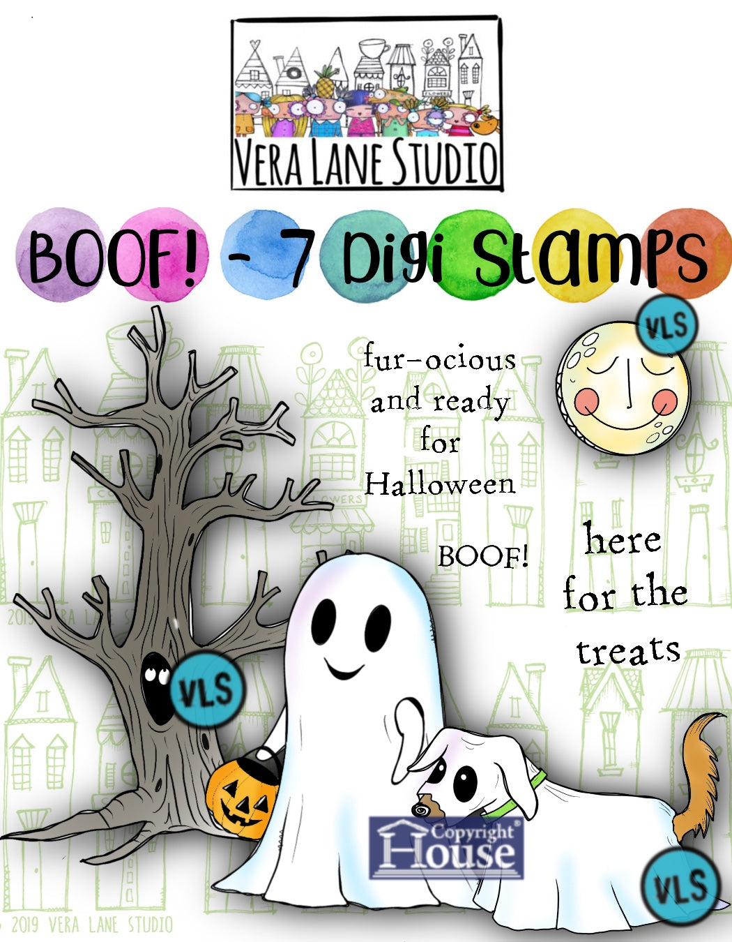 BOOF - 7 Digi stamps in jpg and png files