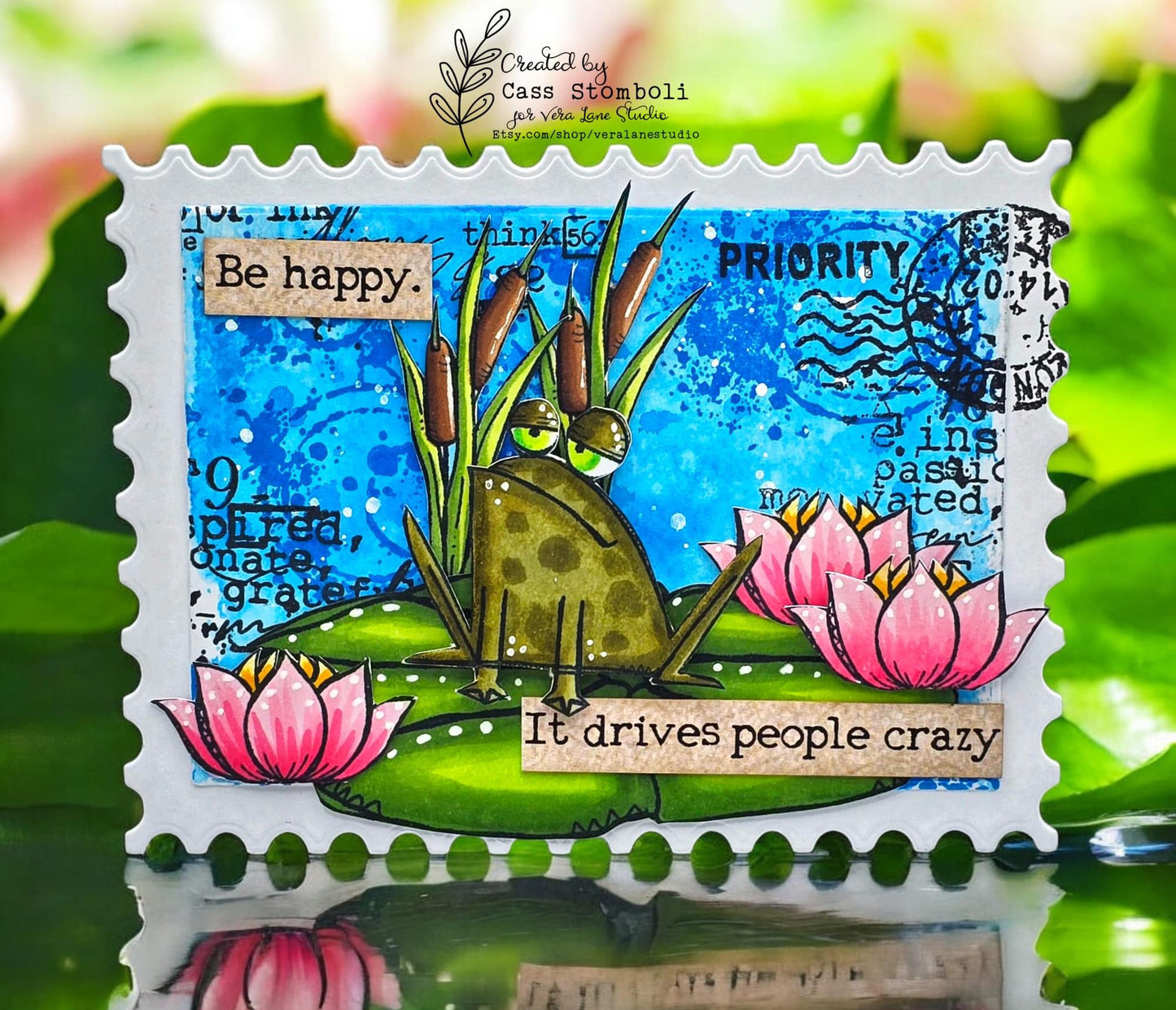 Ribbit - 6 Digi stamp set in jpg and png files