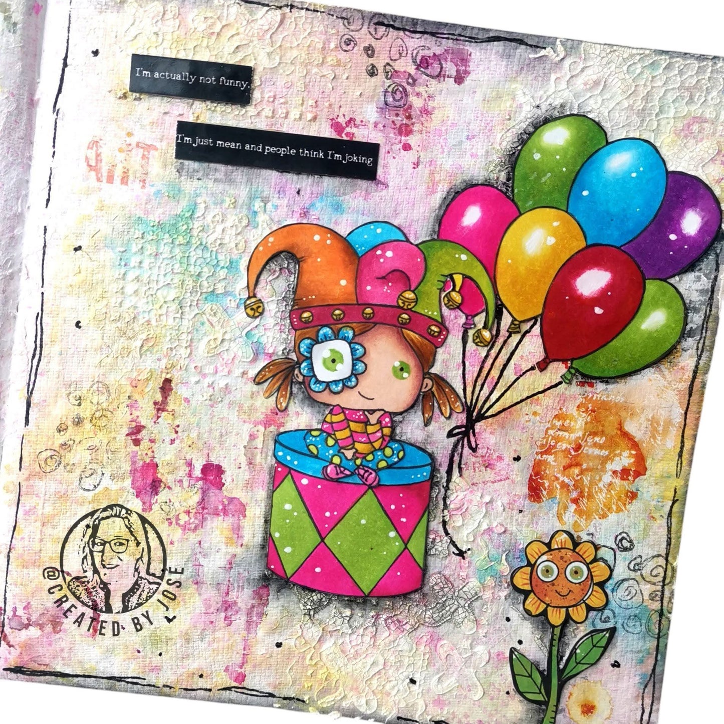 A Jester’s Heart - 7 digital stamps in jpg and png files