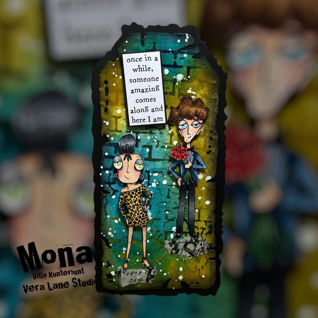 Speed Date Dee - 5 Digi stamps in jpg and PNG files