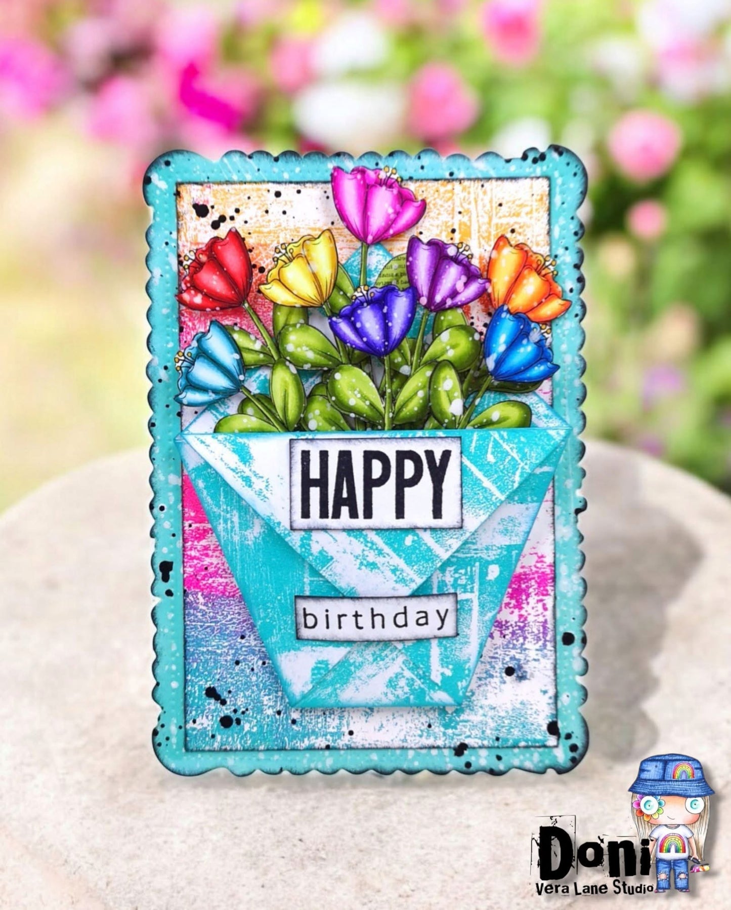 Petal Poetry - 10 Digi stamps in jpg and png files