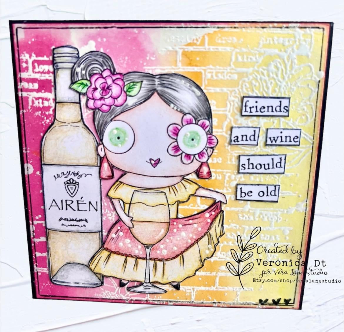 Airén - 5 digi stamp set in jpg and png files