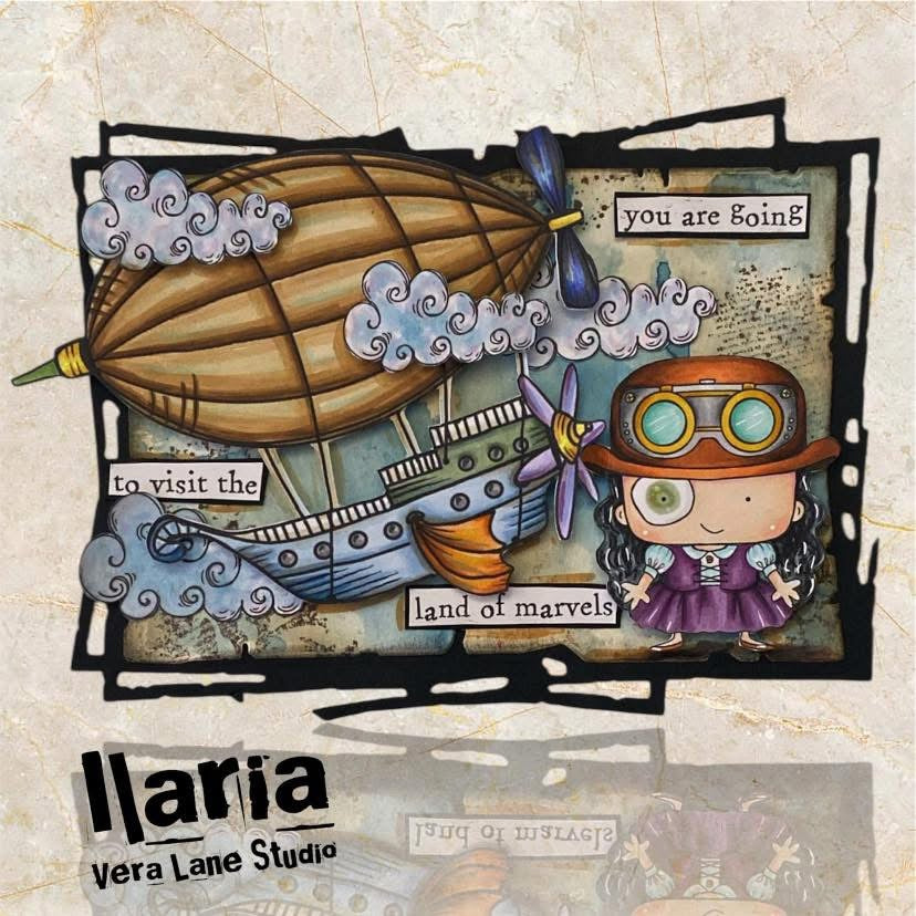 Land of Marvels - 5 digi stamps in jpg and png files