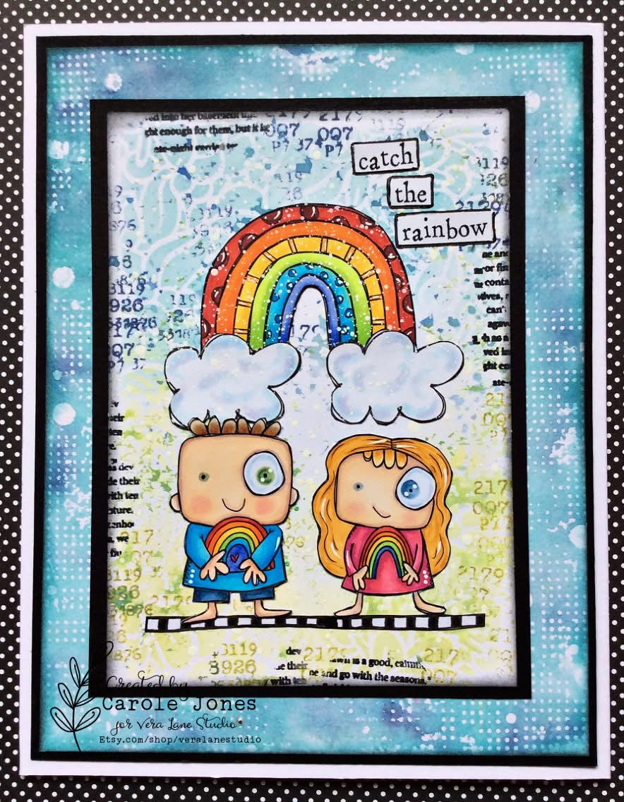 Catch the Rainbow - 5 Digi stamps in jpg and png files