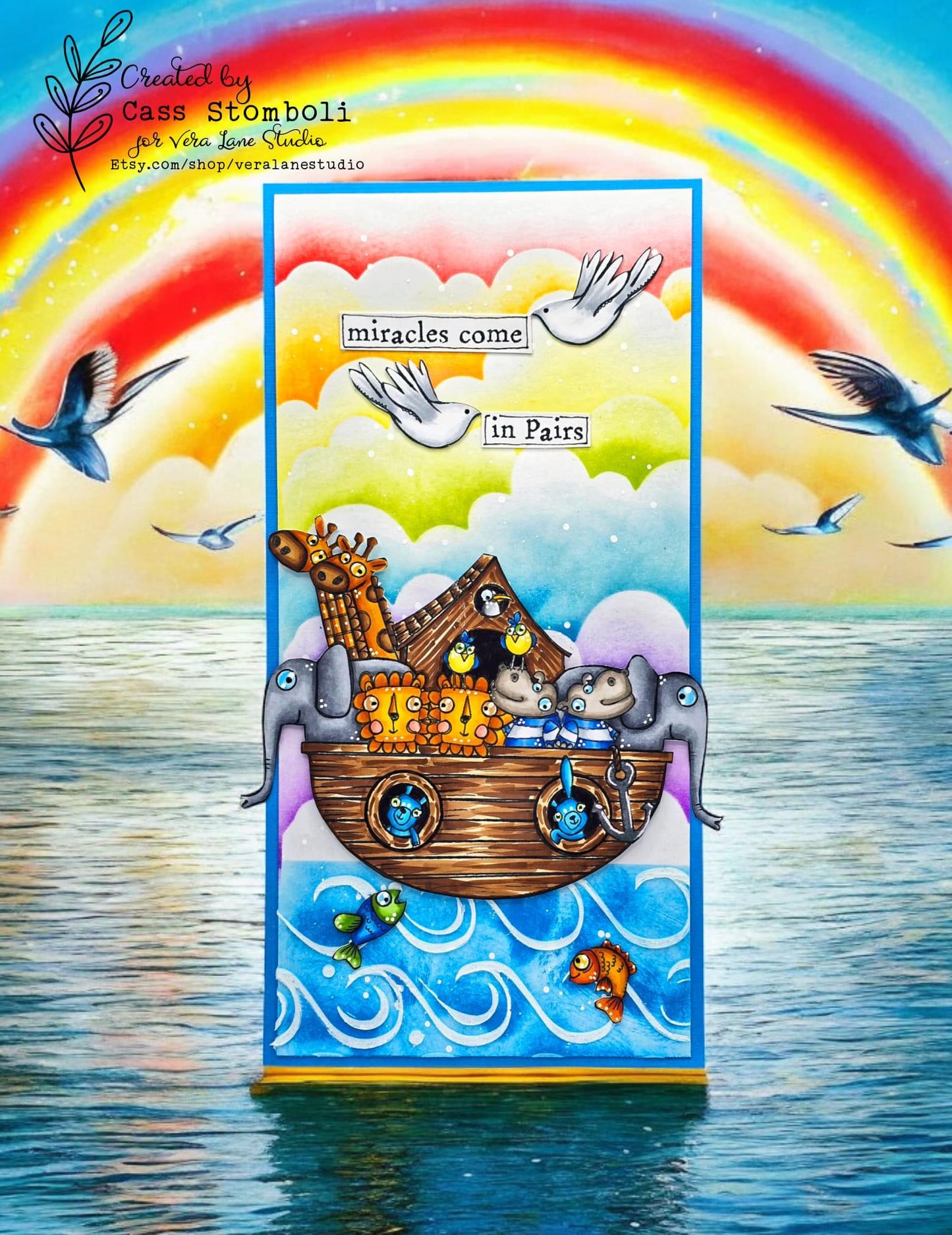 Noah’s Ark - 7 Digi stamp bundle in jpg and png files