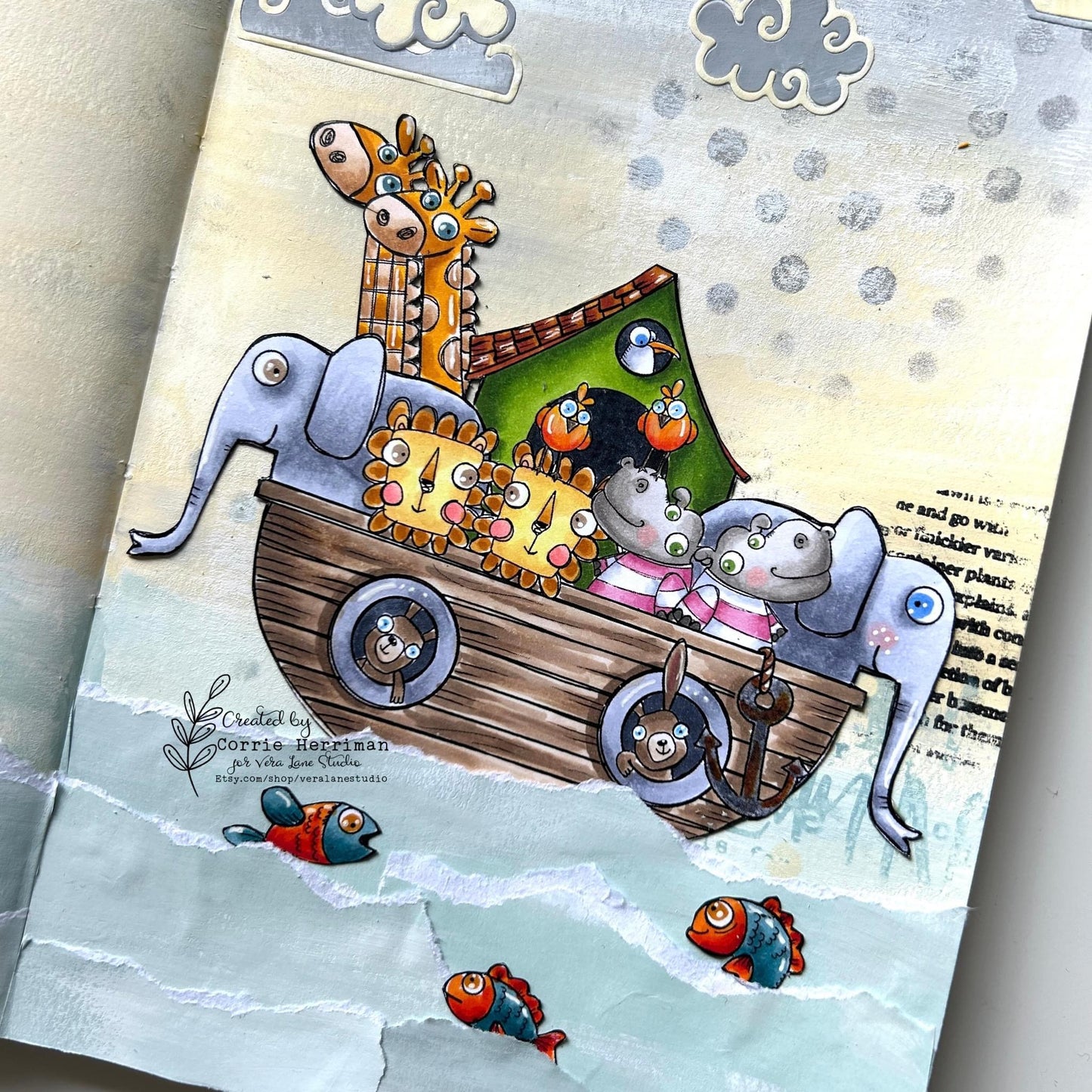 Noah’s Ark - 7 Digi stamp bundle in jpg and png files