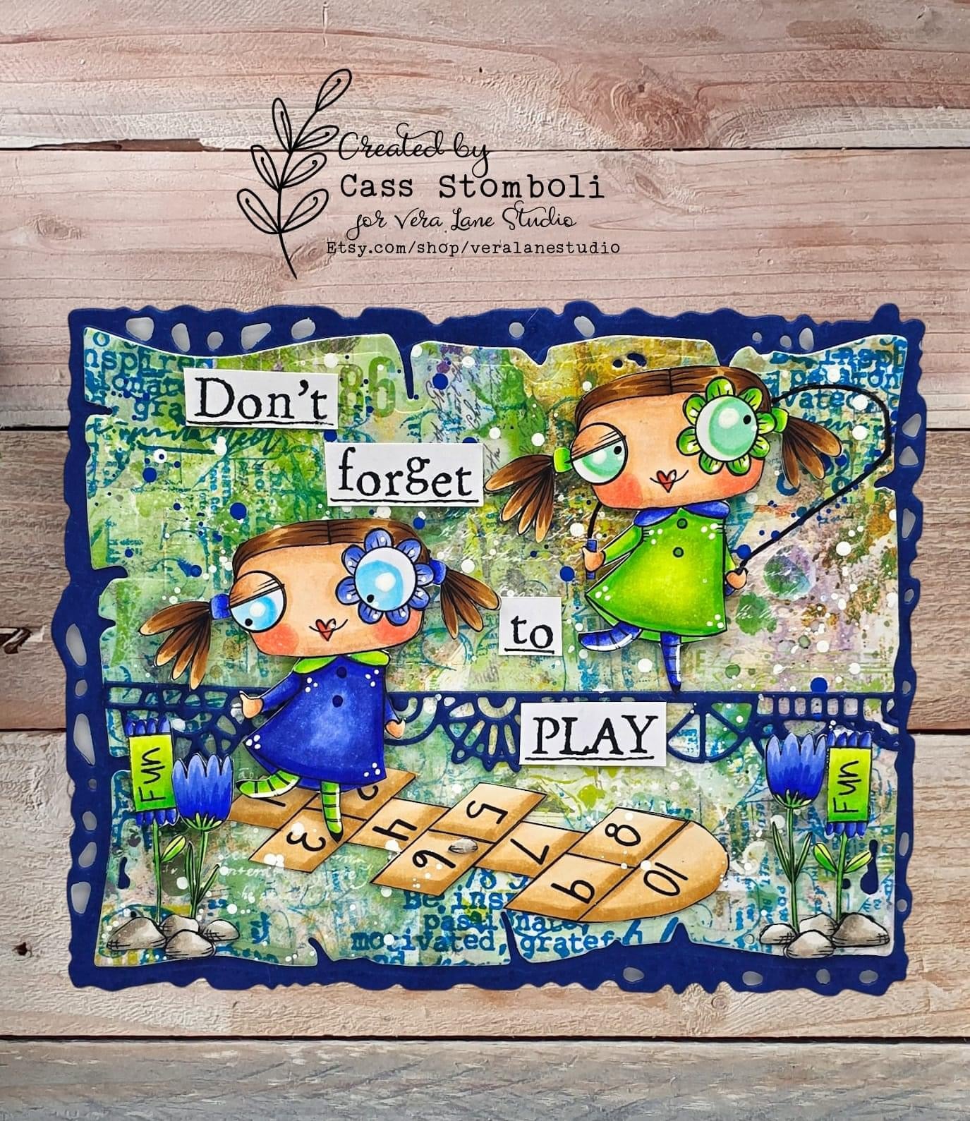 Play and Pray - 6 Digi stamps in jpg and png files