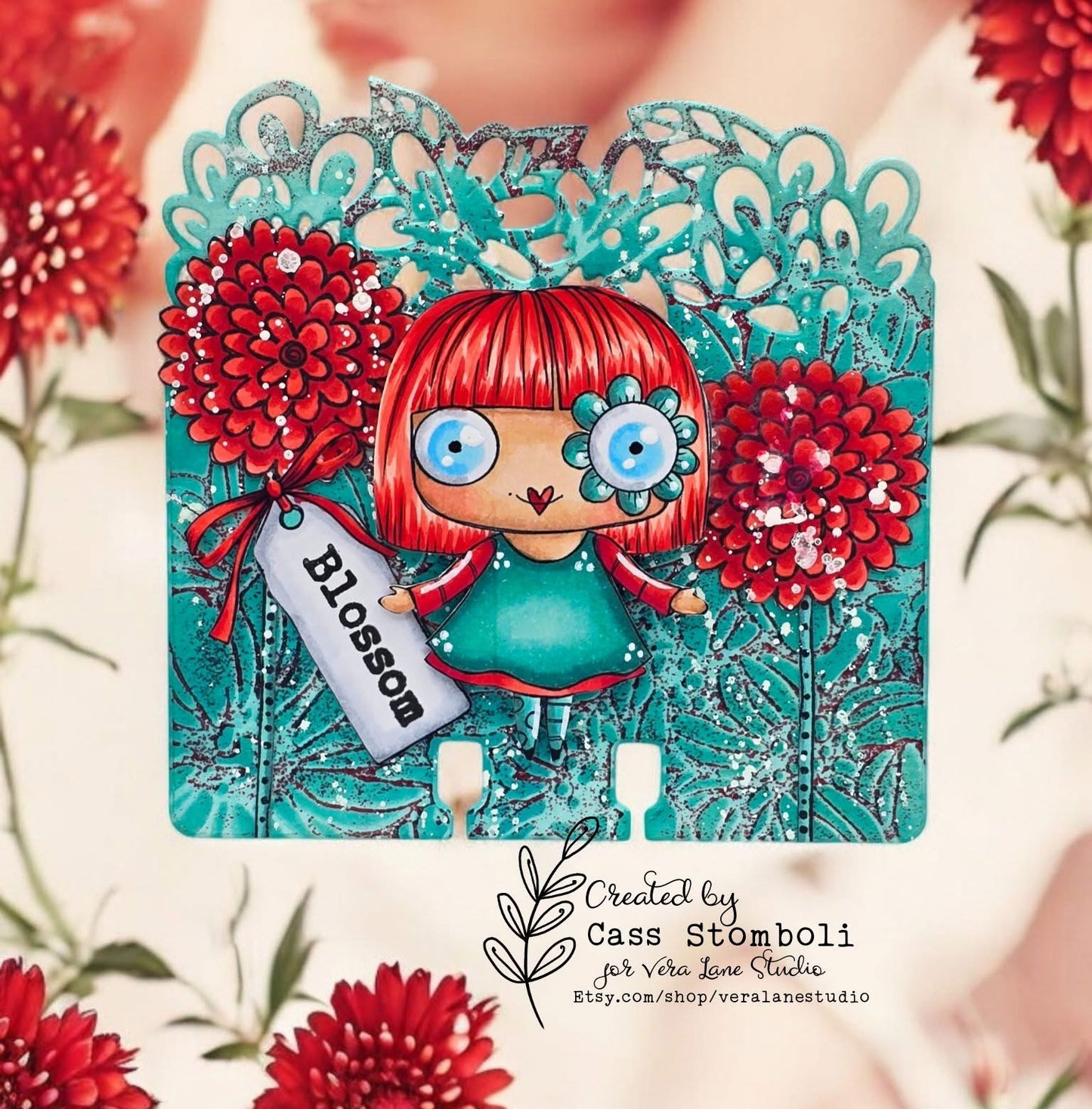 Emily Anne 5 set Bundle 1 – 31 Digi Stamps + 1 Background | Whimsical Hand-Drawn Digital Stamps for Cardmaking, Journals & Scrapbooking