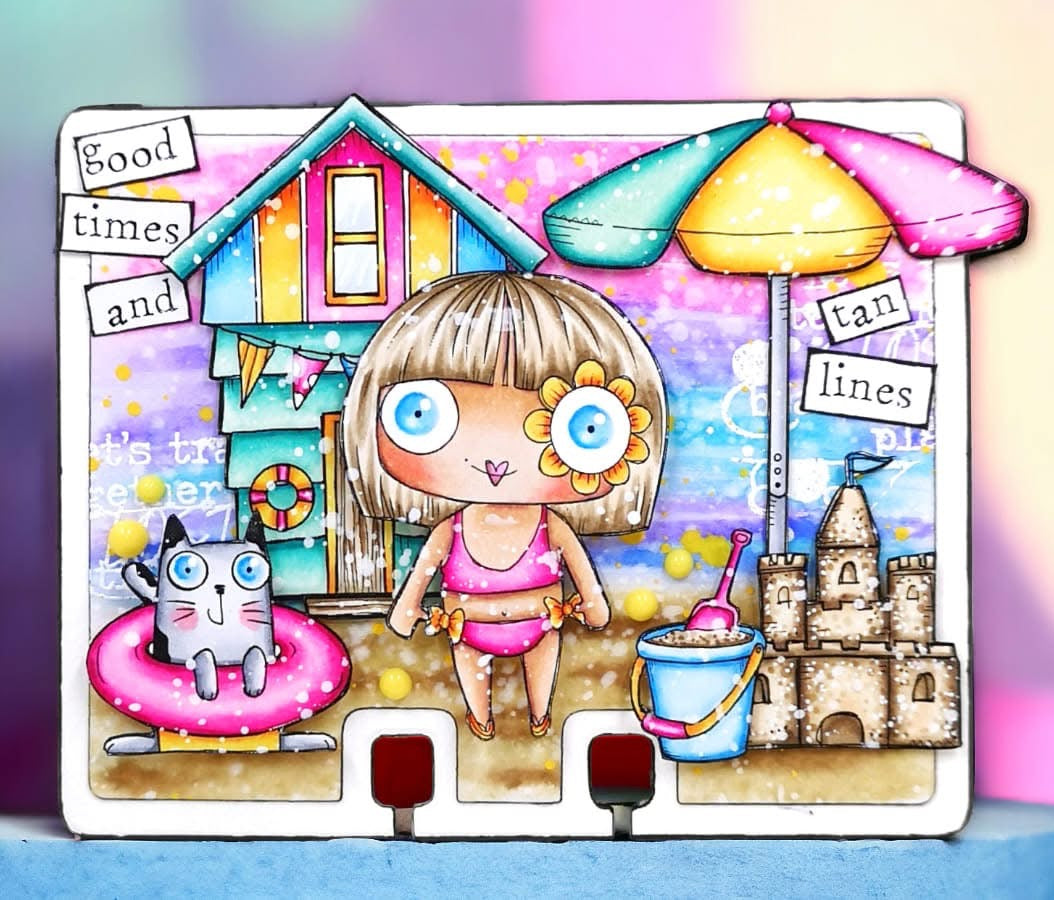 Emily Anne 5 set Bundle 1 – 31 Digi Stamps + 1 Background | Whimsical Hand-Drawn Digital Stamps for Cardmaking, Journals & Scrapbooking