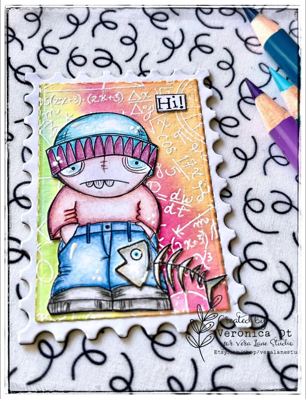 Lil' Gangstas -- 6 digi stamp set available for instant download