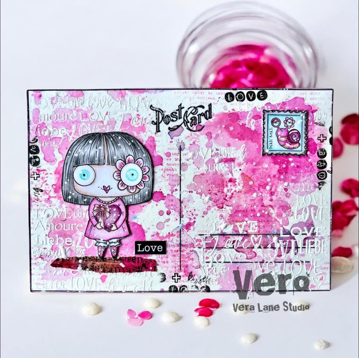 Emily Anne Bundle 2 – 5 Set Bundle | 28 Digi Stamps + 2 Backgrounds | Whimsical Hand-Drawn Digital Stamps for Cardmaking, Journals & Scrapbooking