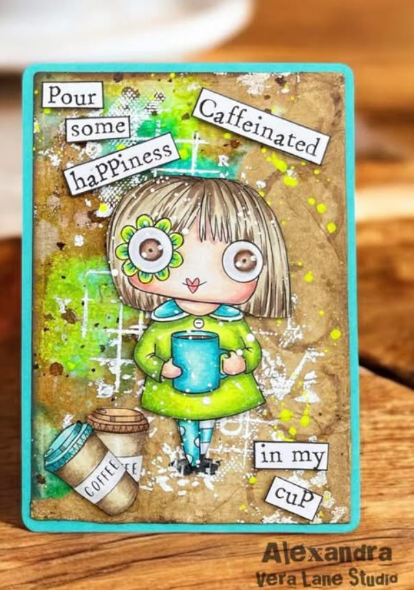 Emily Anne 5 set Bundle 1 – 31 Digi Stamps + 1 Background | Whimsical Hand-Drawn Digital Stamps for Cardmaking, Journals & Scrapbooking