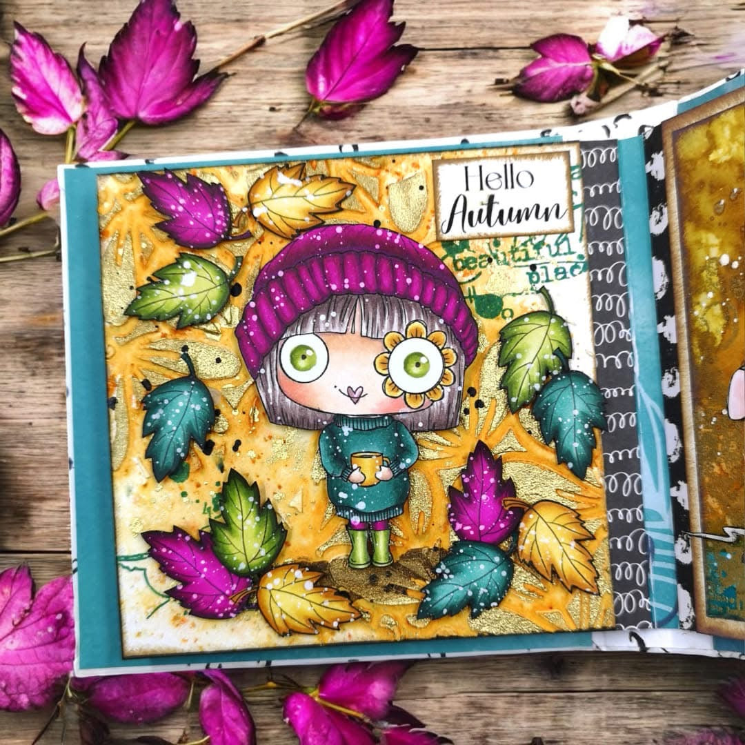 Emily Anne Bundle 3 – 5 Set Bundle | 30 Digi Stamps + 2 Backgrounds | Whimsical Hand-Drawn Digital Stamps for Cardmaking, Journals &amp; Scrapbooking