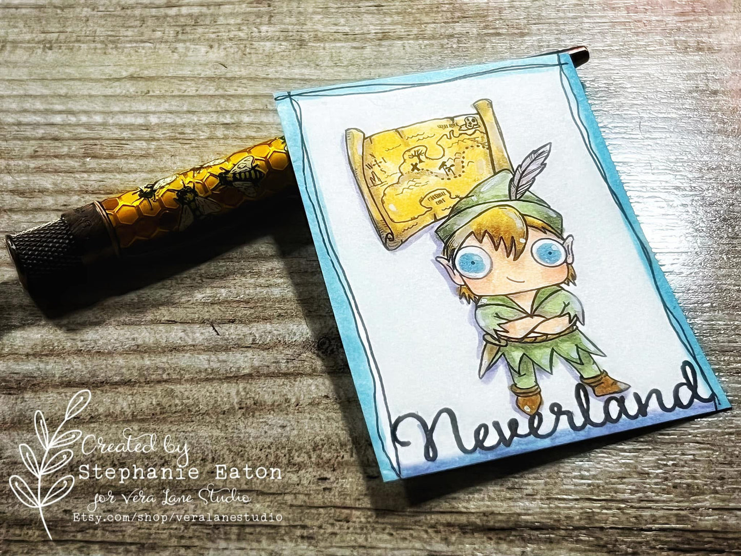 Peter pan and Wendy - 6 Digi stamp set in jpg and png  files