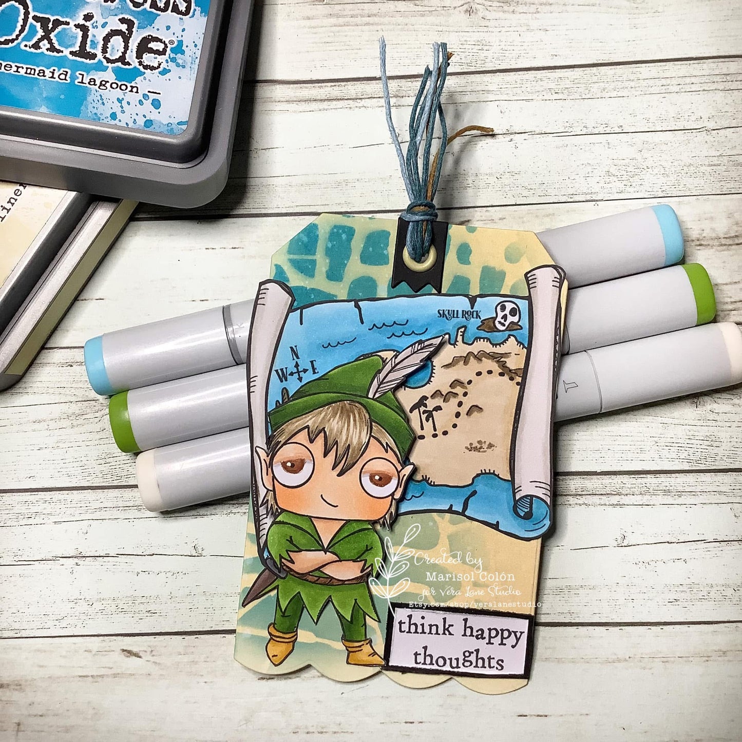 Peter pan and Wendy - 6 Digi stamp set in jpg and png  files