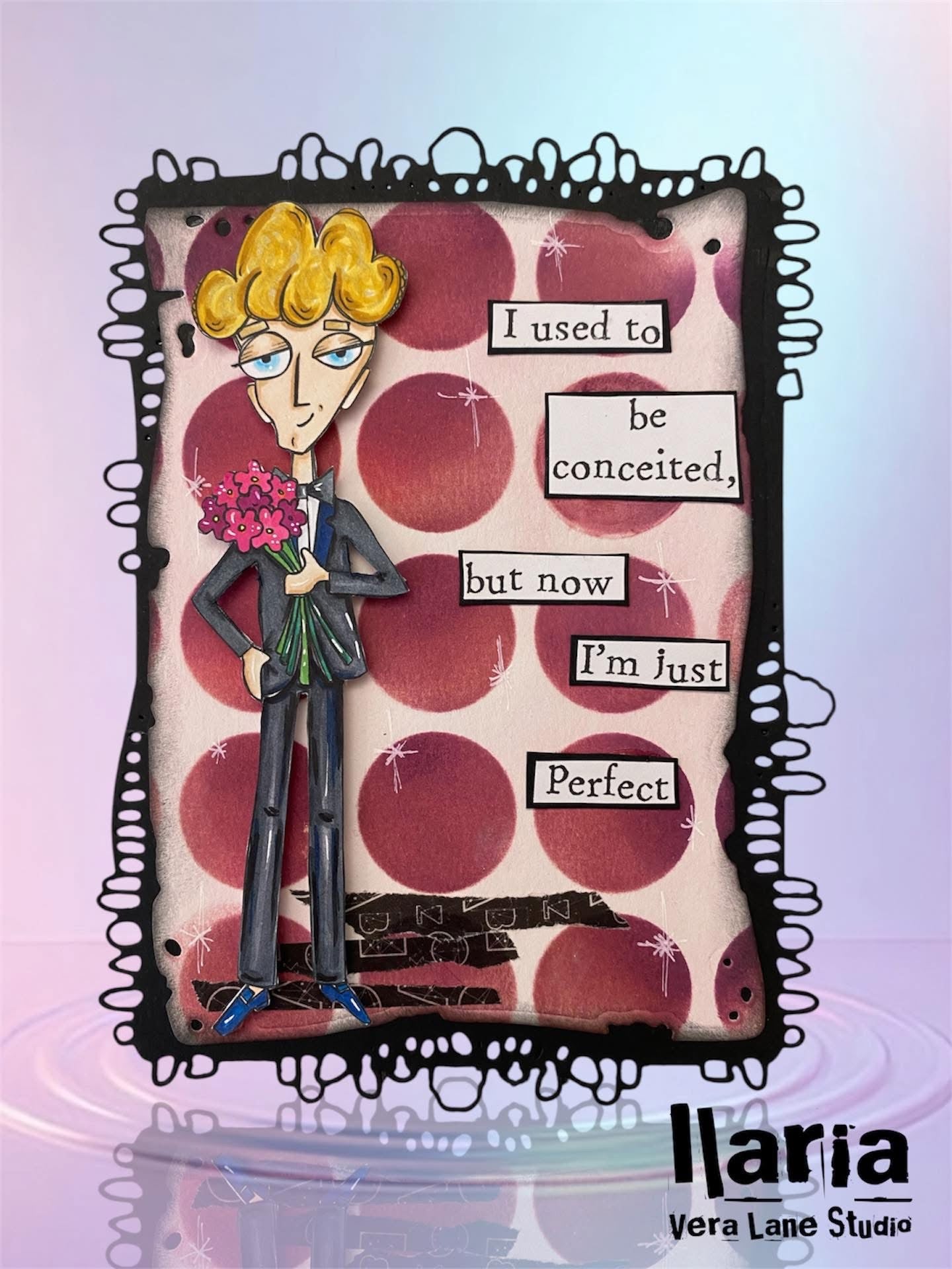 Bachelor No. 1 - 5 Digi stamp set in jpg and png files