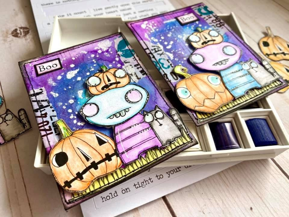 Morty’s Halloween - 5 Digi stamps in jpg and png files