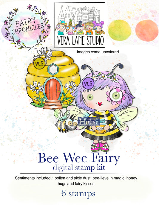 Bee Wee Fairy Digital Stamp and Scrap Kit | Fairy Chronicles