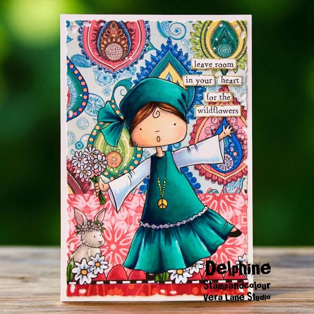 Paisley Soul - 5 digital stamps, 3 color backgrounds