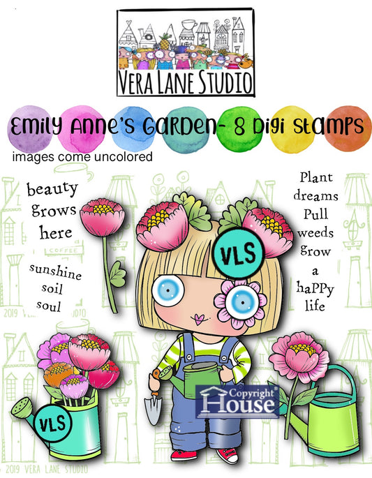 Emily Anne’s Garden - 8 Digi stamps