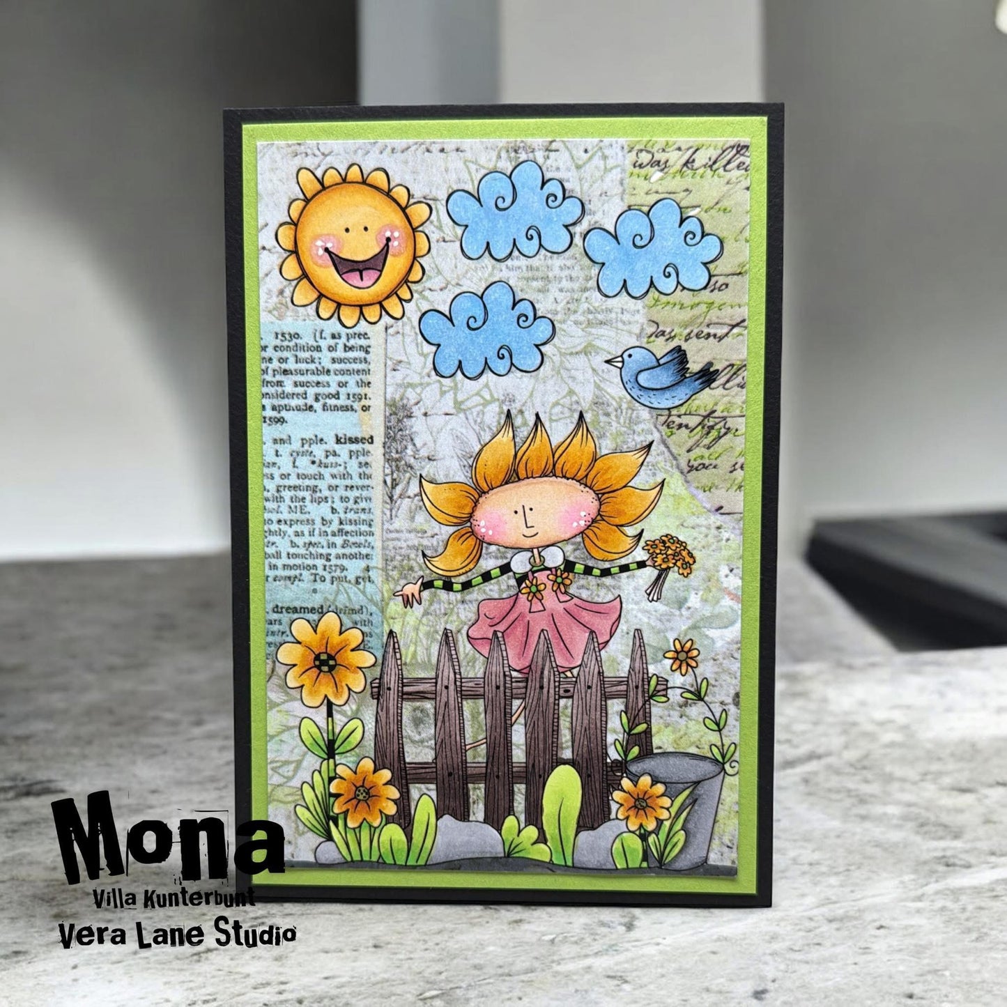 Fleur de Girl Mega Bundle – 33 Hand-Drawn Digital Stamps + 2 Backgrounds | Vera Lane Studio