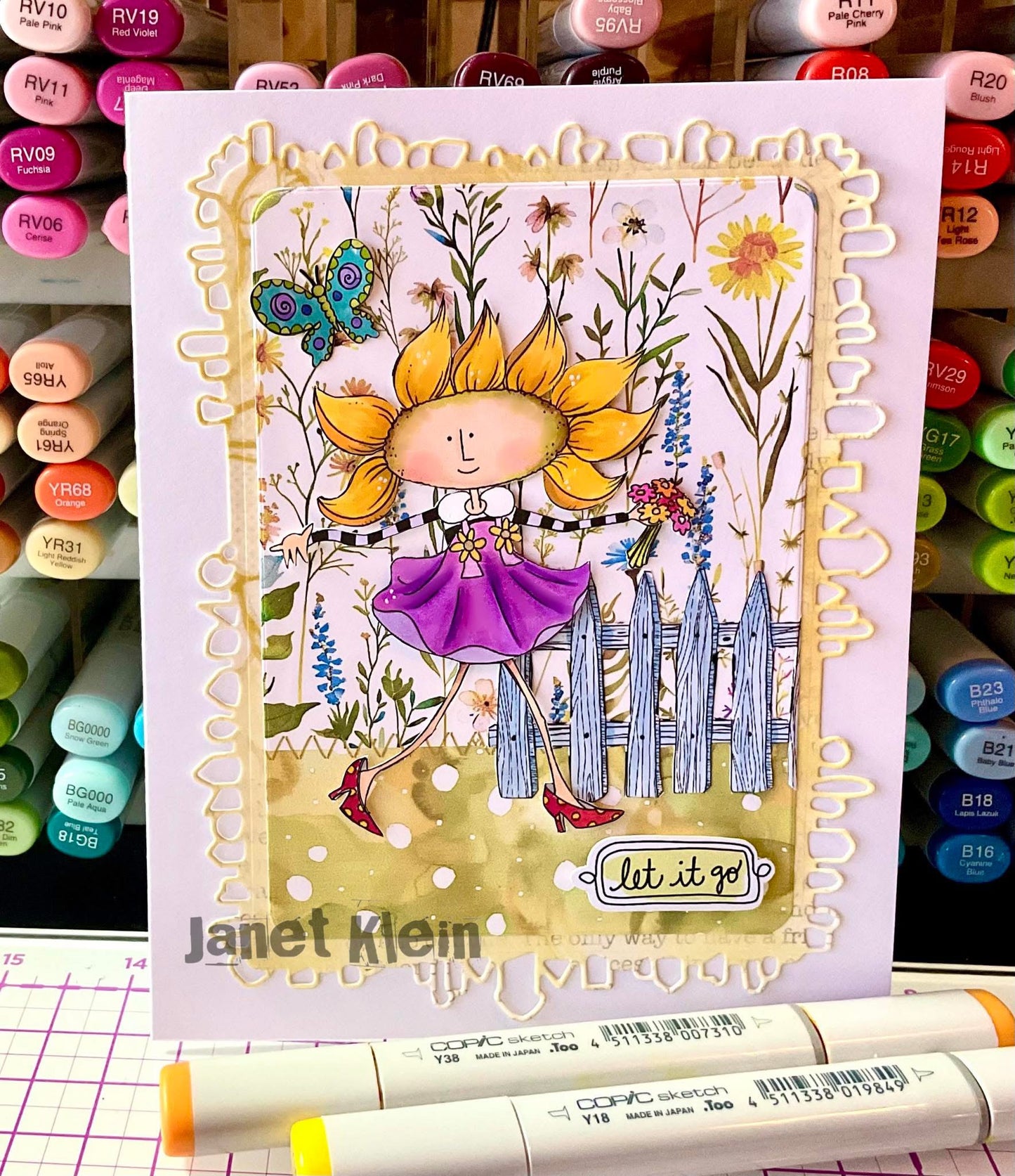Fleur de Girl Mega Bundle – 33 Hand-Drawn Digital Stamps + 2 Backgrounds | Vera Lane Studio