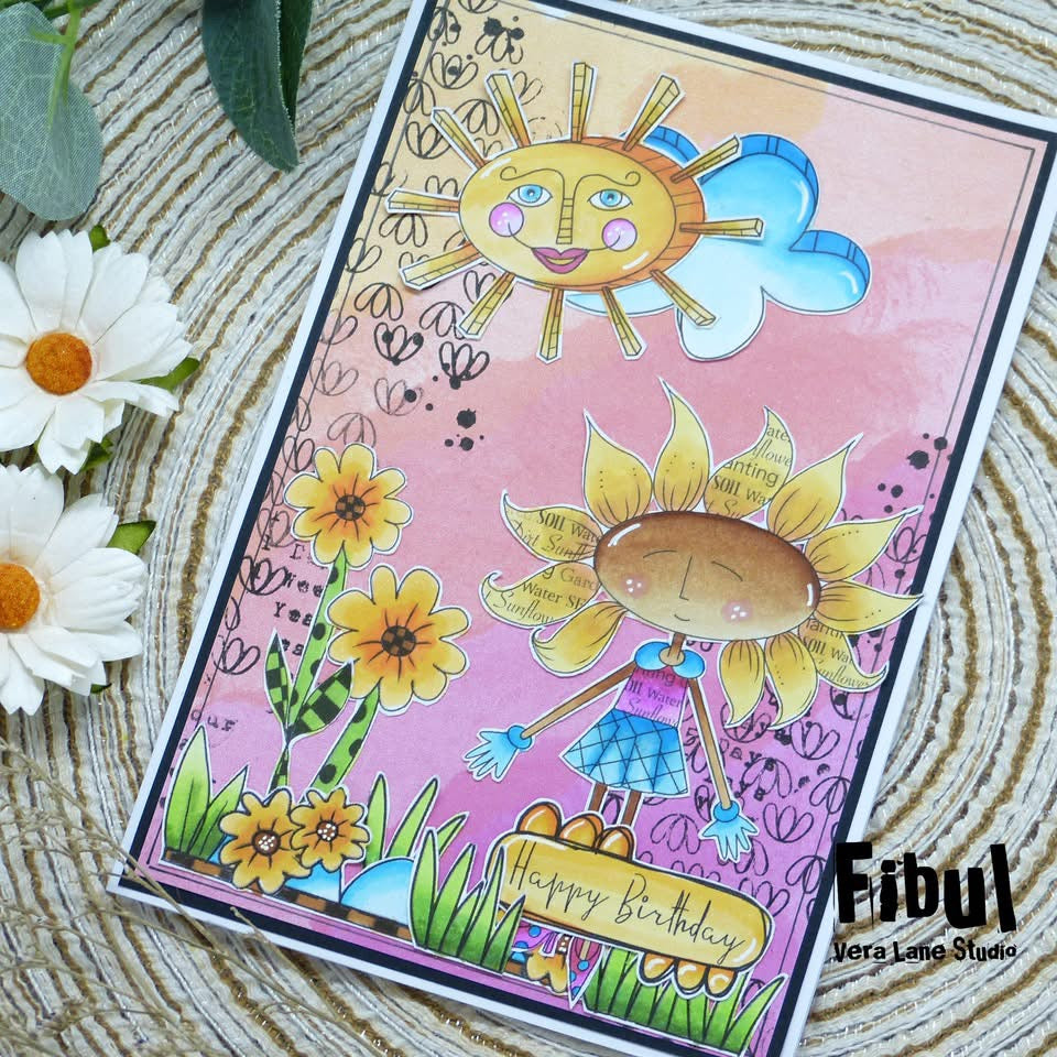 Fleur de Girl Mega Bundle – 33 Hand-Drawn Digital Stamps + 2 Backgrounds | Vera Lane Studio
