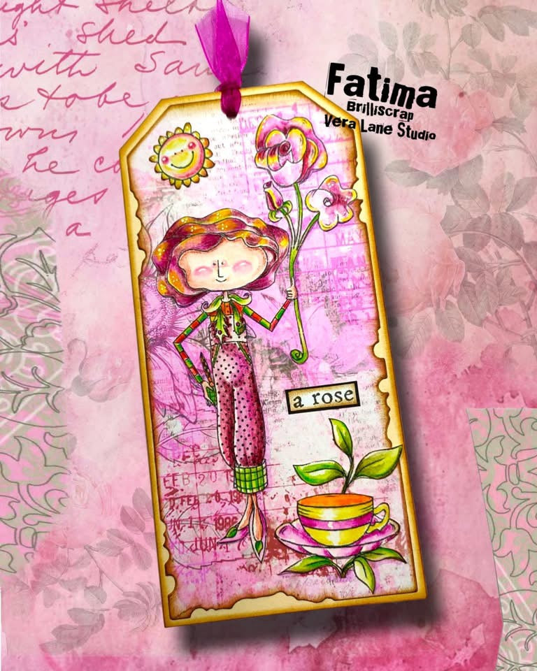 Fleur de Girl Mega Bundle – 33 Hand-Drawn Digital Stamps + 2 Backgrounds | Vera Lane Studio