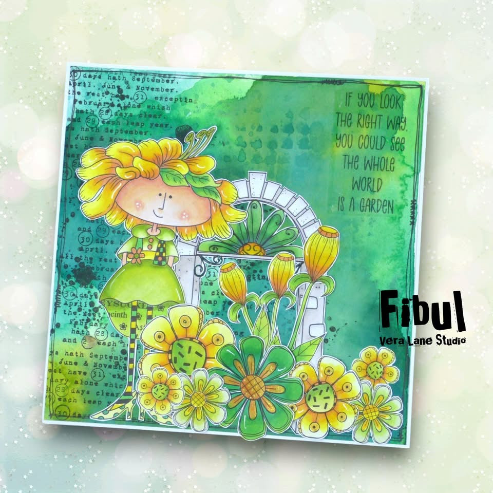 Fleur de Girl Mega Bundle – 33 Hand-Drawn Digital Stamps + 2 Backgrounds | Vera Lane Studio