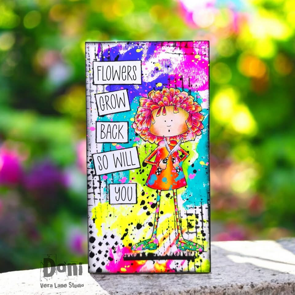 Fleur de Girl Mega Bundle – 33 Hand-Drawn Digital Stamps + 2 Backgrounds | Vera Lane Studio