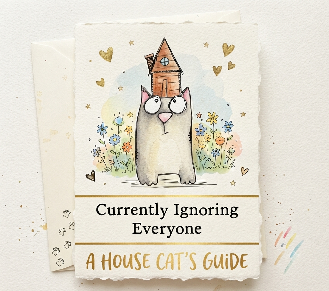 Catness Digital Stamp Card Kit & Printable Backgrounds