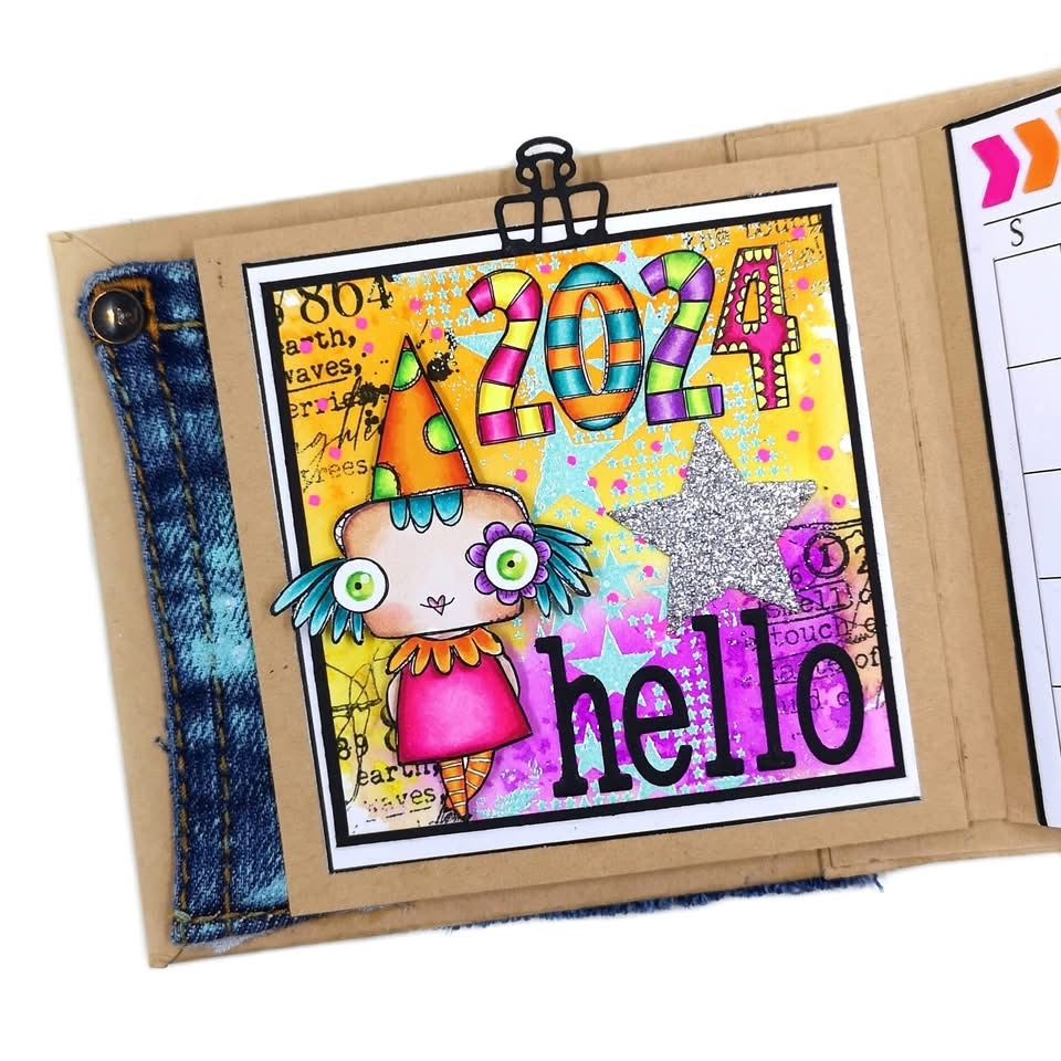 2027 Printable Calendar Kit with tabs and pockets