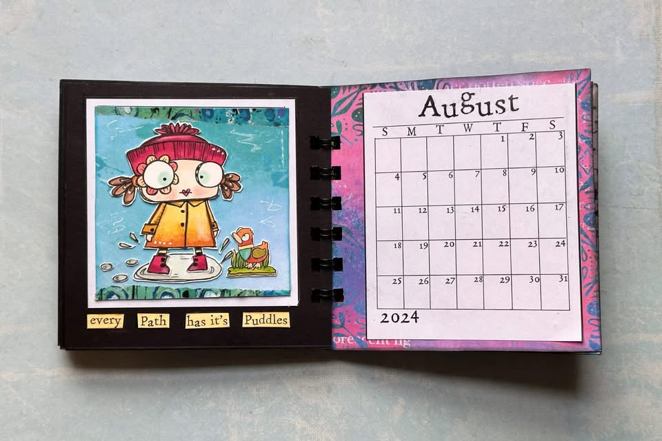 2027 Printable Calendar Kit with tabs and pockets
