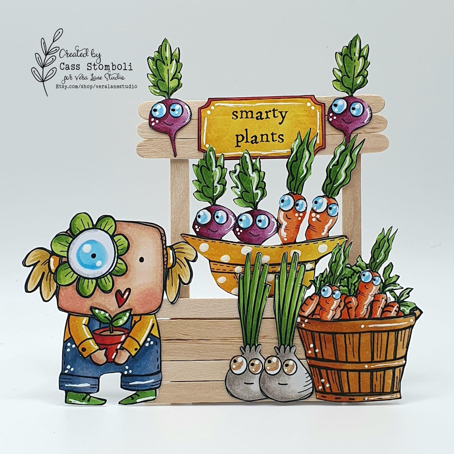 Smarty Plants  - 7 digi stamps in jpg and png files