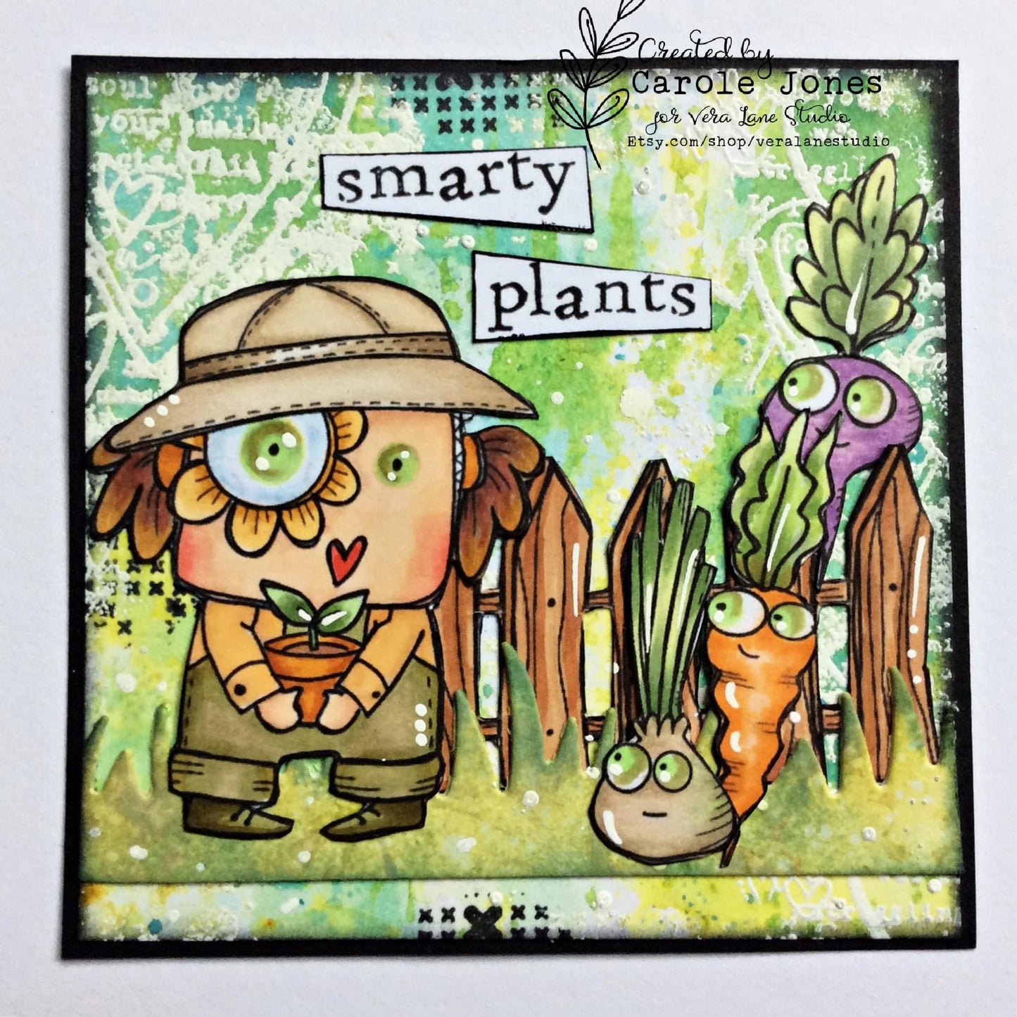 Smarty Plants  - 7 digi stamps in jpg and png files