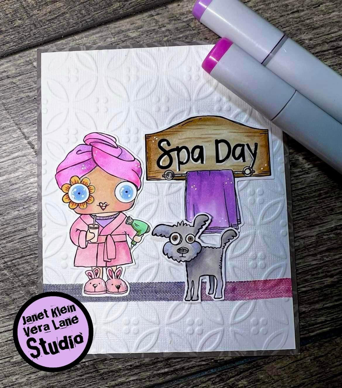 Spa Day - 6 digi stamp set