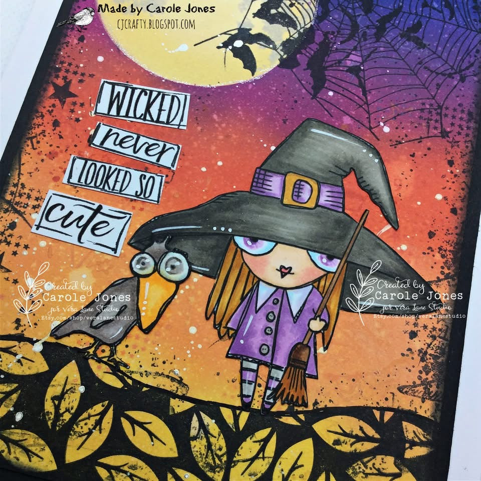 Wee Witches - 8 digital files |Card, Junk Journal and Scrap Kit