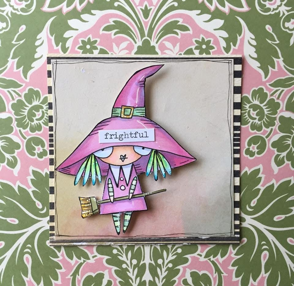 Wee Witches - 8 digital files |Card, Junk Journal and Scrap Kit