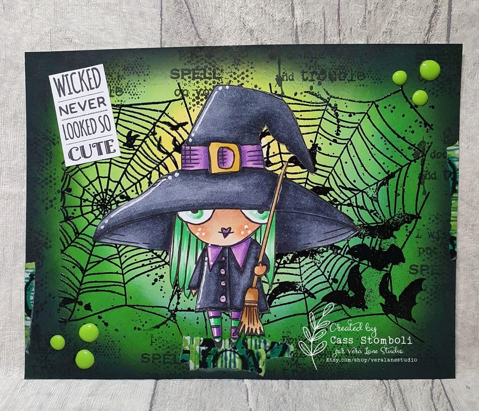 Wee Witches - 8 digital files |Card, Junk Journal and Scrap Kit