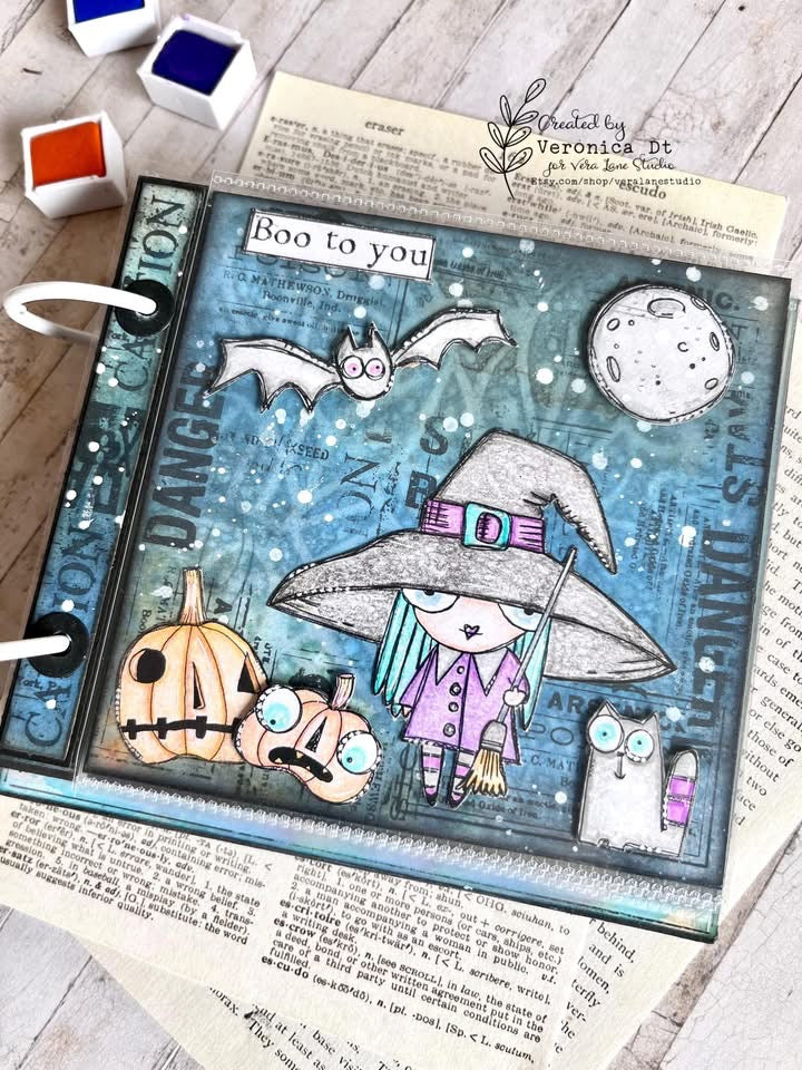 Wee Witches - 8 digital files |Card, Junk Journal and Scrap Kit