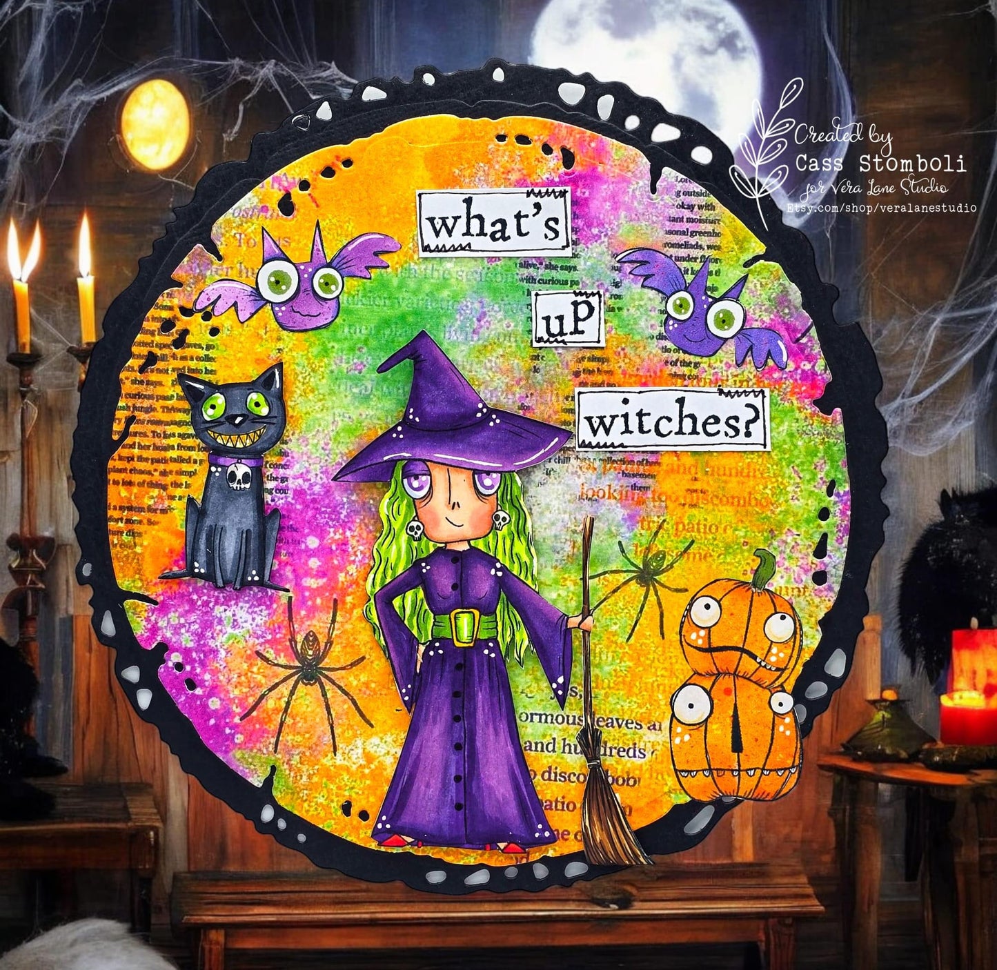 Witch Dee - 7 Digi stamps in jpg and png files